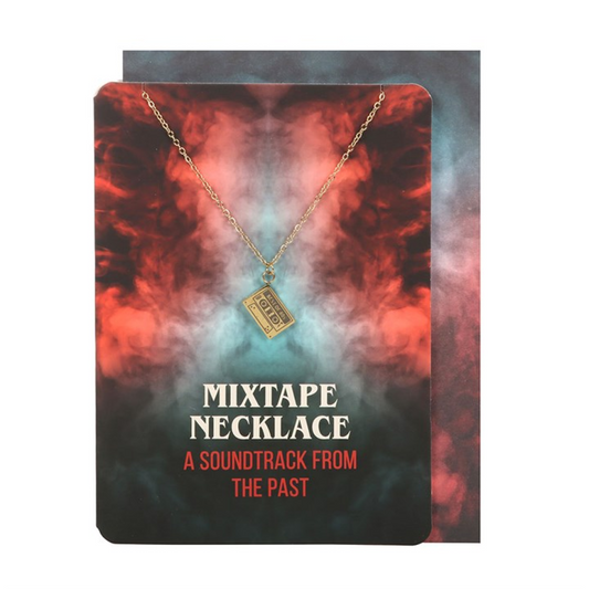 Mixtape Necklace on Greeting Card