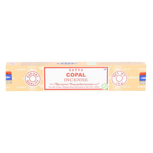 Set of 12 Copal Incense Sticks by Satya