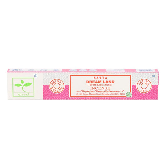 6 Packs of Dream Land Earth Incense by Satya
