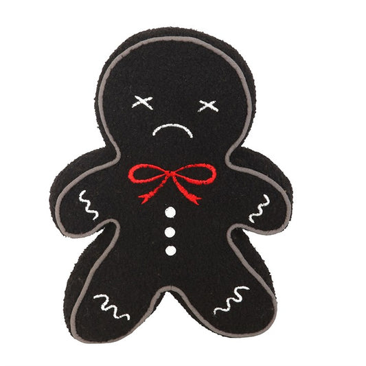 Spooky Gingerbread Man Boucle Cushion