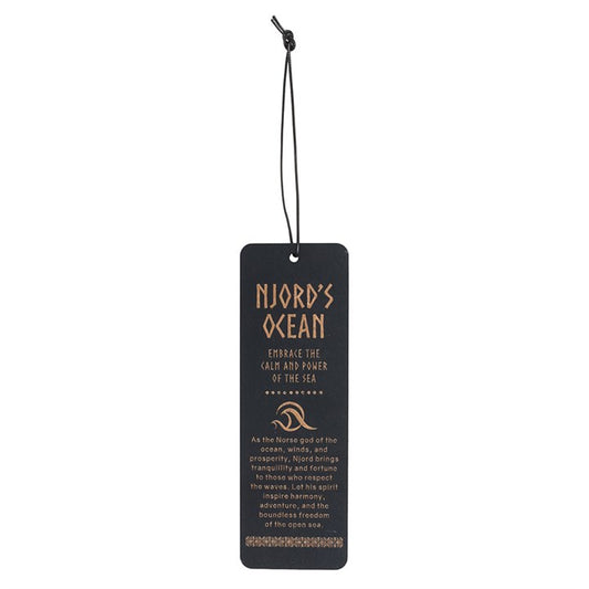 Njord's Ocean Wooden Bookmark
