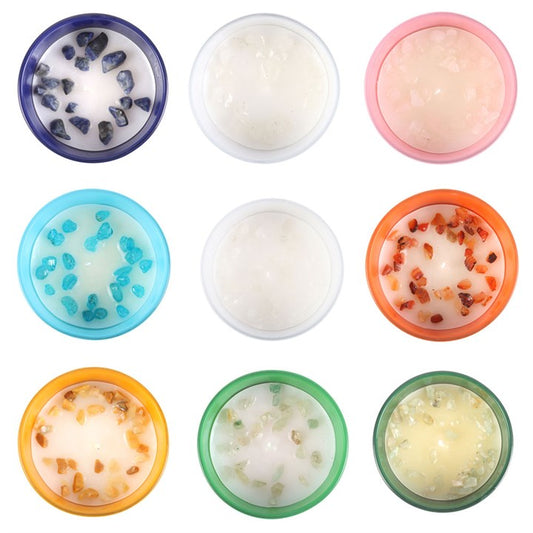 Set of 12 Zodiac Gemstone Candles