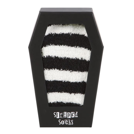 Striped Socks in Coffin Gift Box