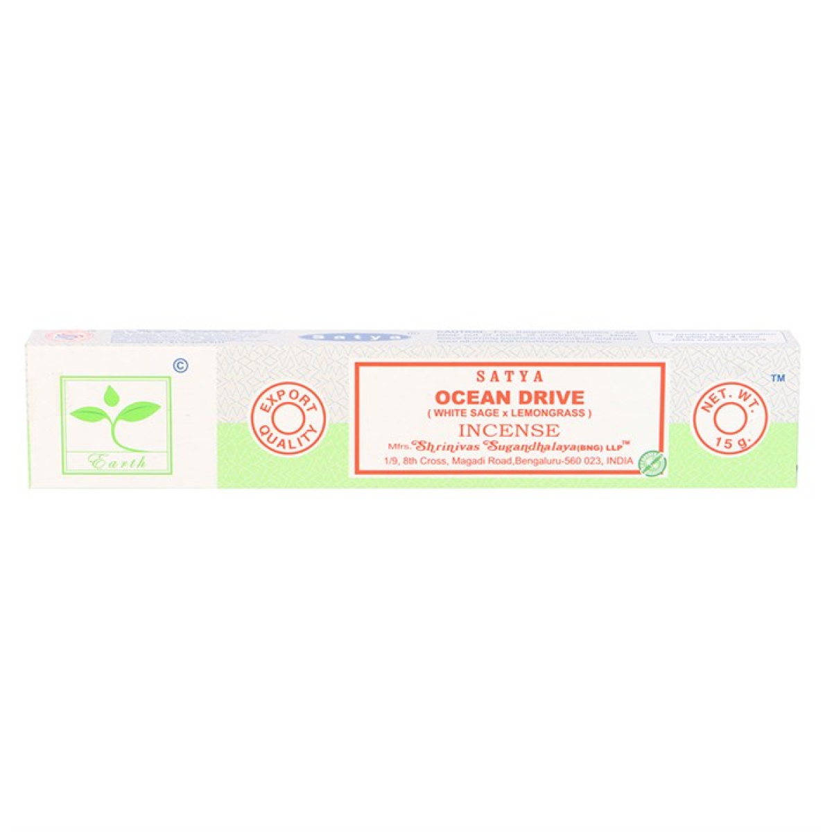 Set of 6 Earth Satya Ocean Drive Incense