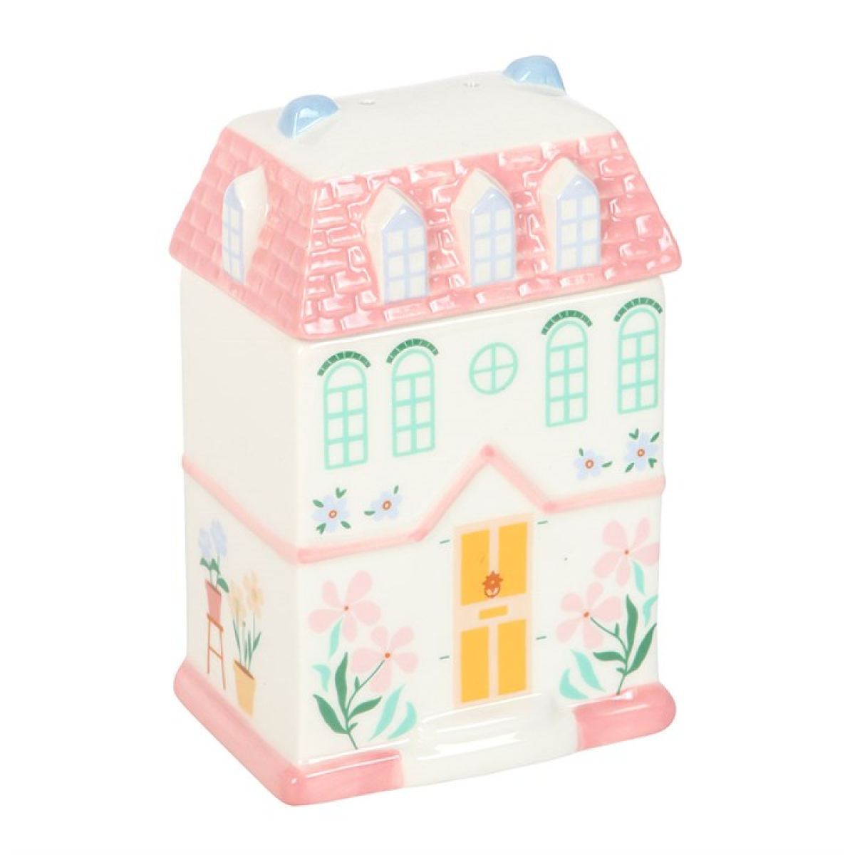 Pastel House Shaped Ceramic Oil Burner and Wax Warmer