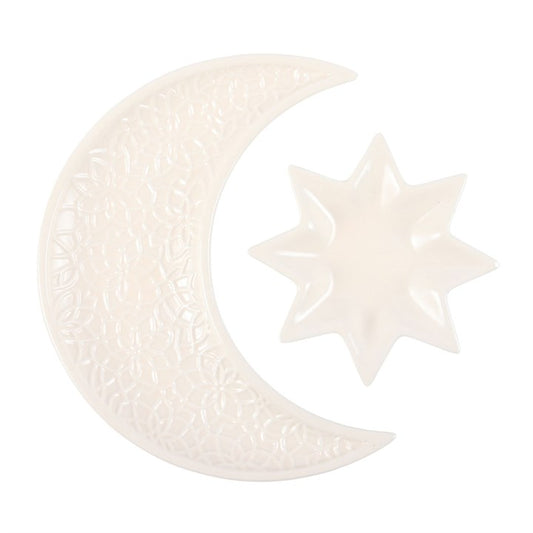 Crescent Moon and Star Trinket Dishes