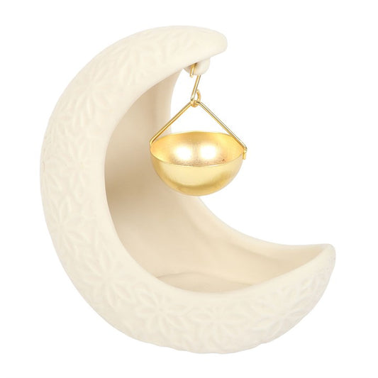 Crescent Moon Hanging Oil Burner