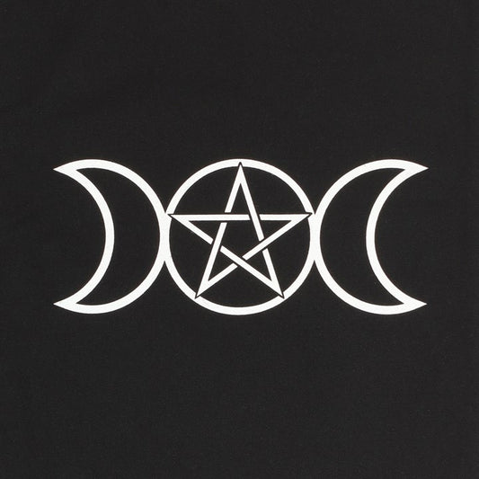 Triple Moon Polycotton Tote Bag
