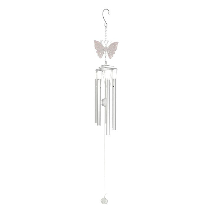 White Butterfly Windchime