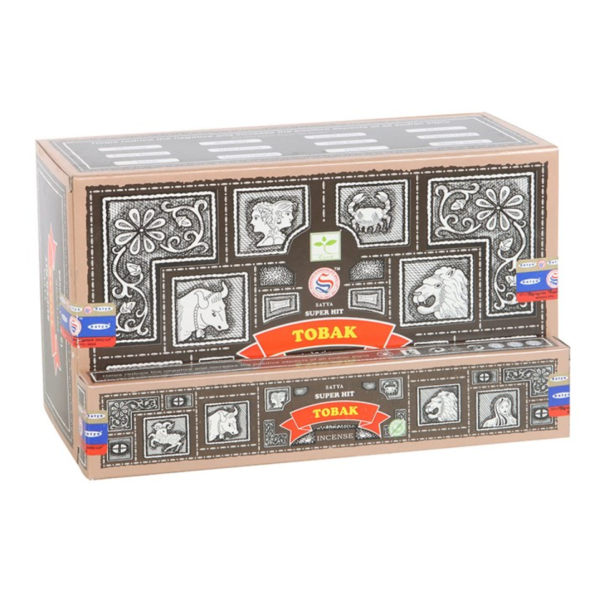 Set of 12 Satya Superhit Tobak Incense 15g