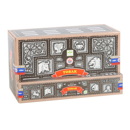 Set of 12 Satya Superhit Tobak Incense 15g