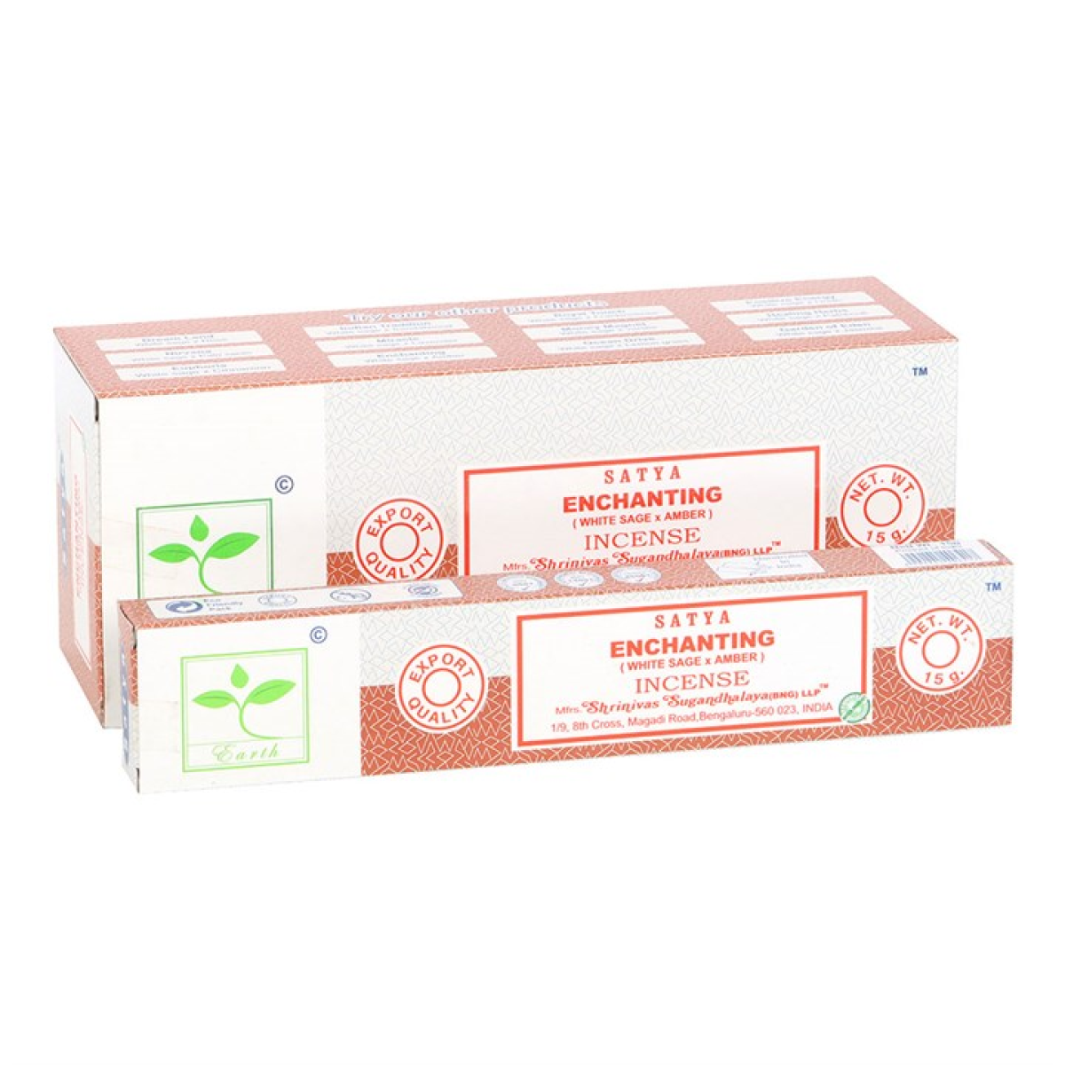 Set of 6 Earth Satya Enchanting Incense