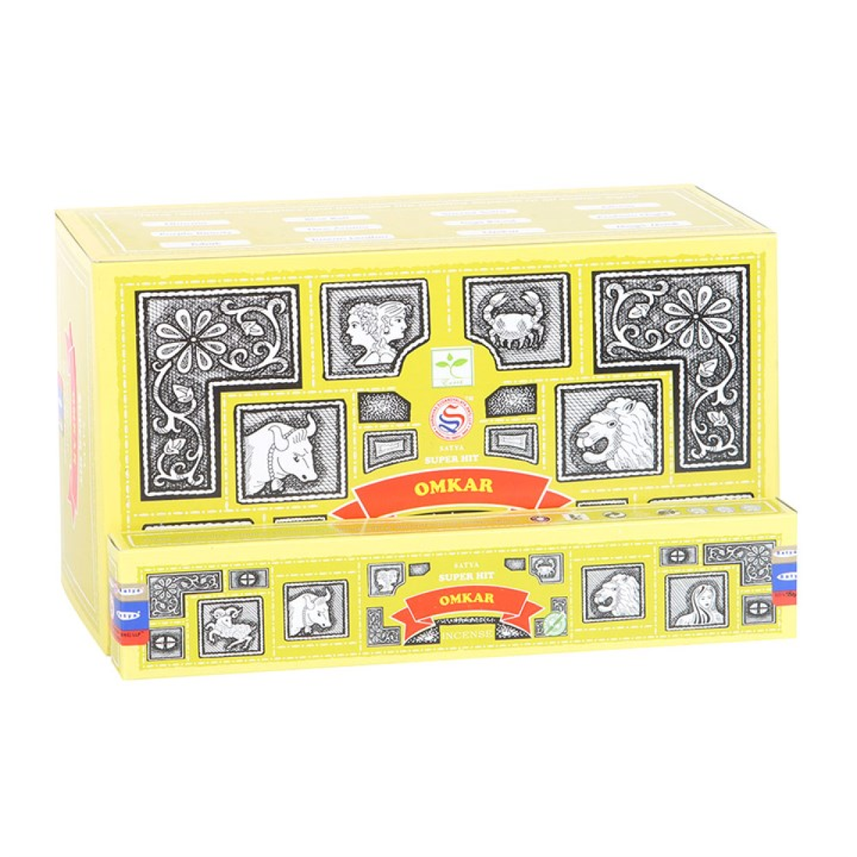 Set of 12 Satya Superhit Omkar Incense 15g