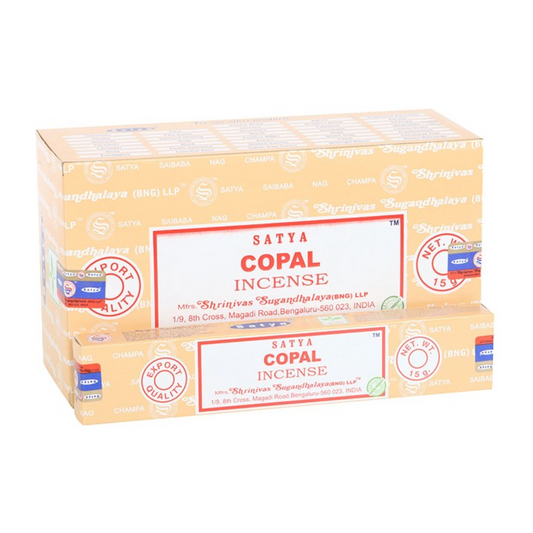 Set of 12 Copal Incense Sticks by Satya