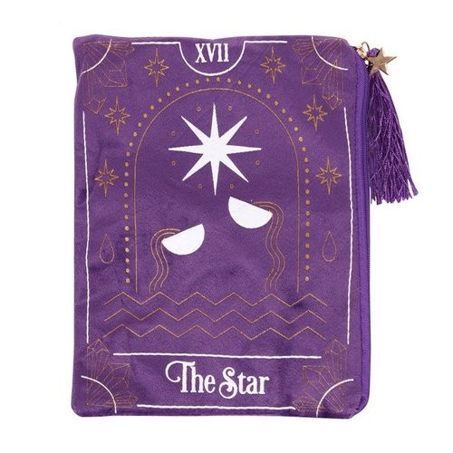 The Star Tarot Card Zippered Makeup Bag